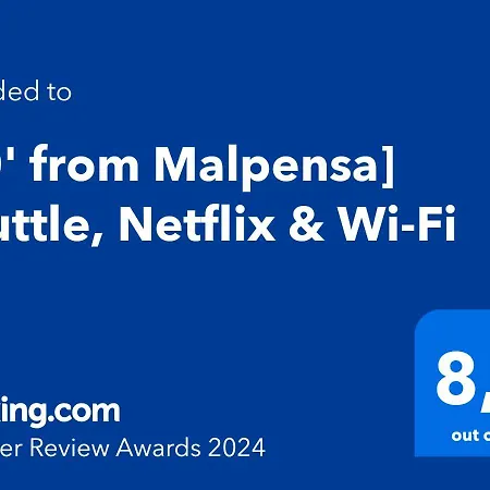 شقة 10' From Malpensa Shuttle, Netflix & Wi-fi Casorate Sempione