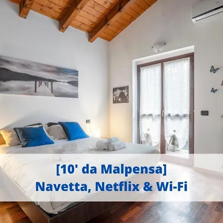 10' From Malpensa Shuttle, Netflix & Wi-fi